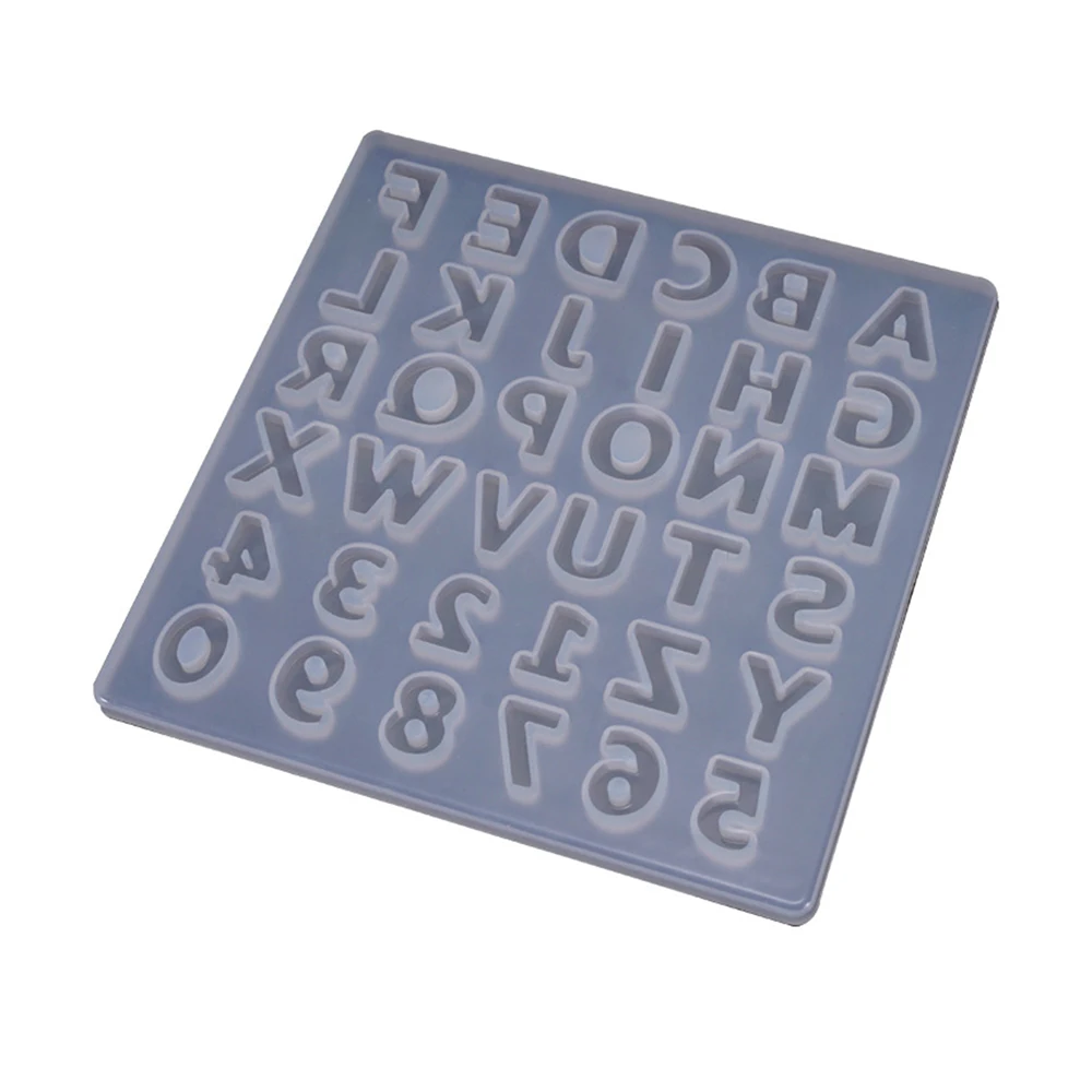 Diy Кристалл эпоксидная цифровая буква силиконовая форма для ручной работы