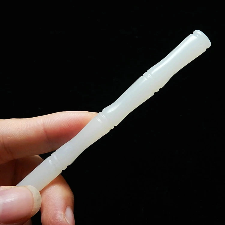 Белая Нефритовая Поворотная заколка для волос с бамбуковым узлом|Украшения