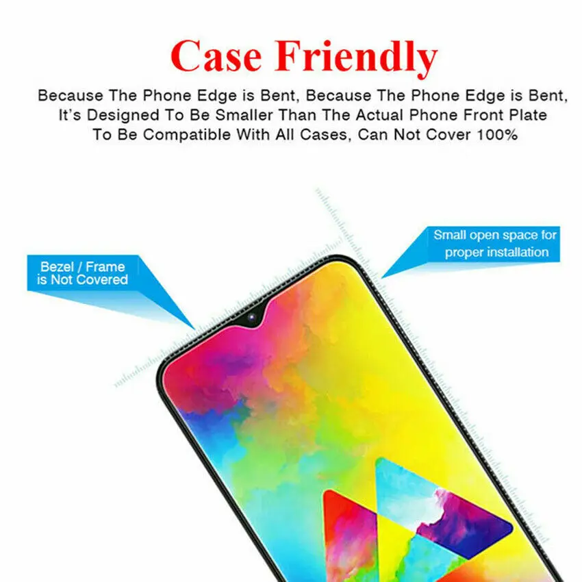 Защитное стекло Закаленное для Samsung Galaxy A50/A30/A20/M10/M20/M30/A40/A70/A80/A90/A10 3 шт. | Мобильные