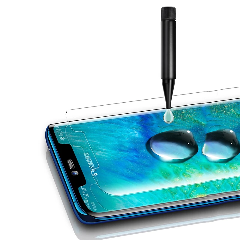Закаленное стекло с УФ-клеем для Huawei P40 P30 P20 Pro Lite Защитная пленка экрана Mate 20 30 |