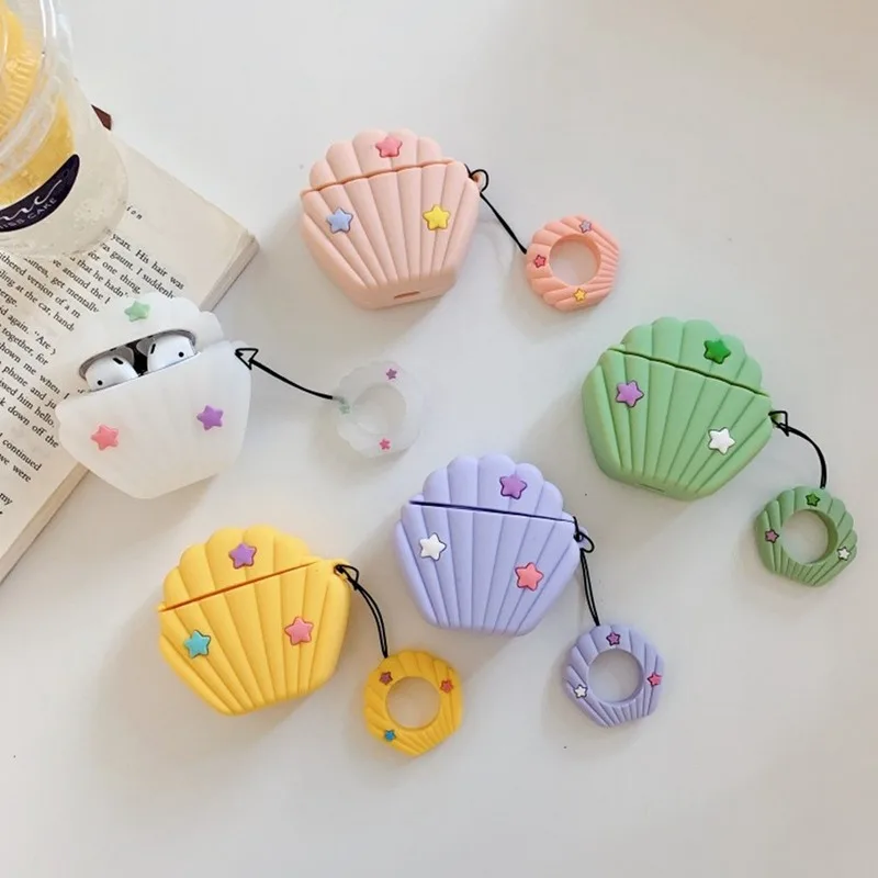 3D чехол с милым мультяшным морским рисунком для Airpods 2 силиконовый наушников Air Pods