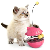 cat durable turntable funny cat stick toy tumbler leaking colorful ball pet training toy cute food leaking pet supplies for cat