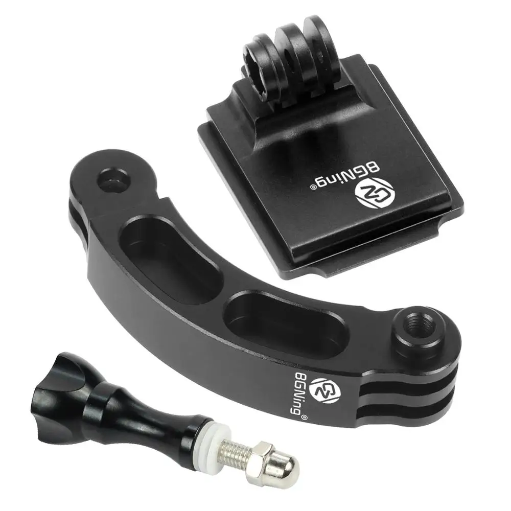 BGNing регулируемое основание Крепление для Gopro Hero 8 7 5 Xiaomi yi для sjcam для DJI Экшн камеры штатив шлем ремень крепление аксессуар - Цвет: BGNing Set A
