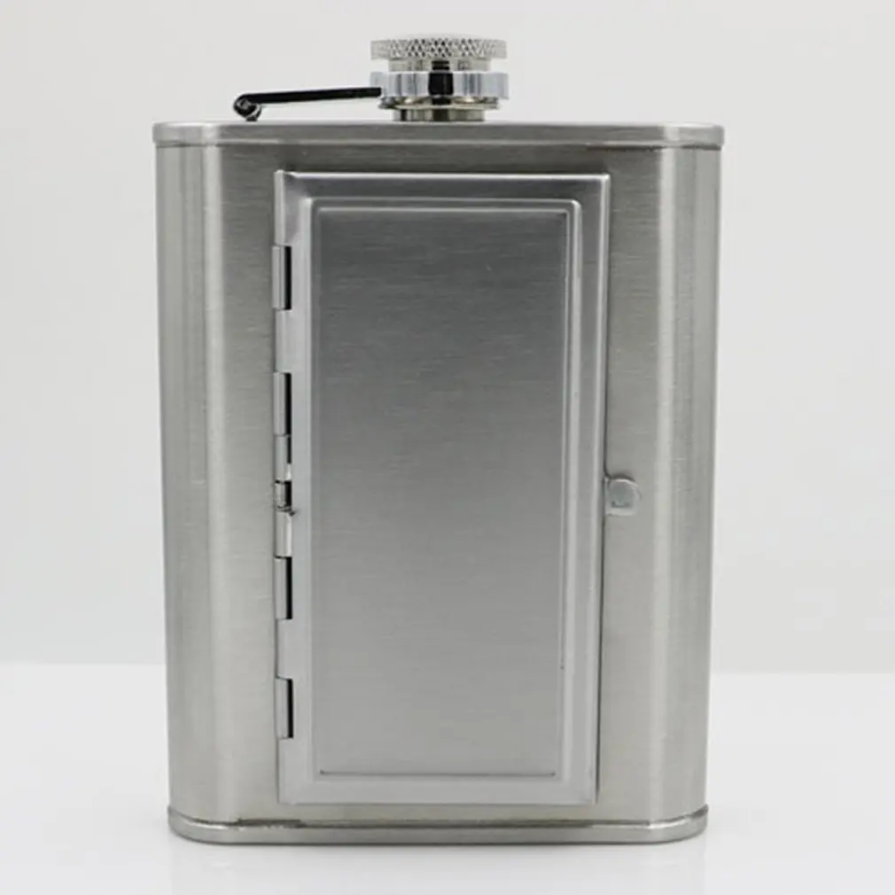 

European And American Stainless Steel Hip Flask Cigarette Case Dual Purpose Creative Bottle With Funnel Home Outdoor Sports