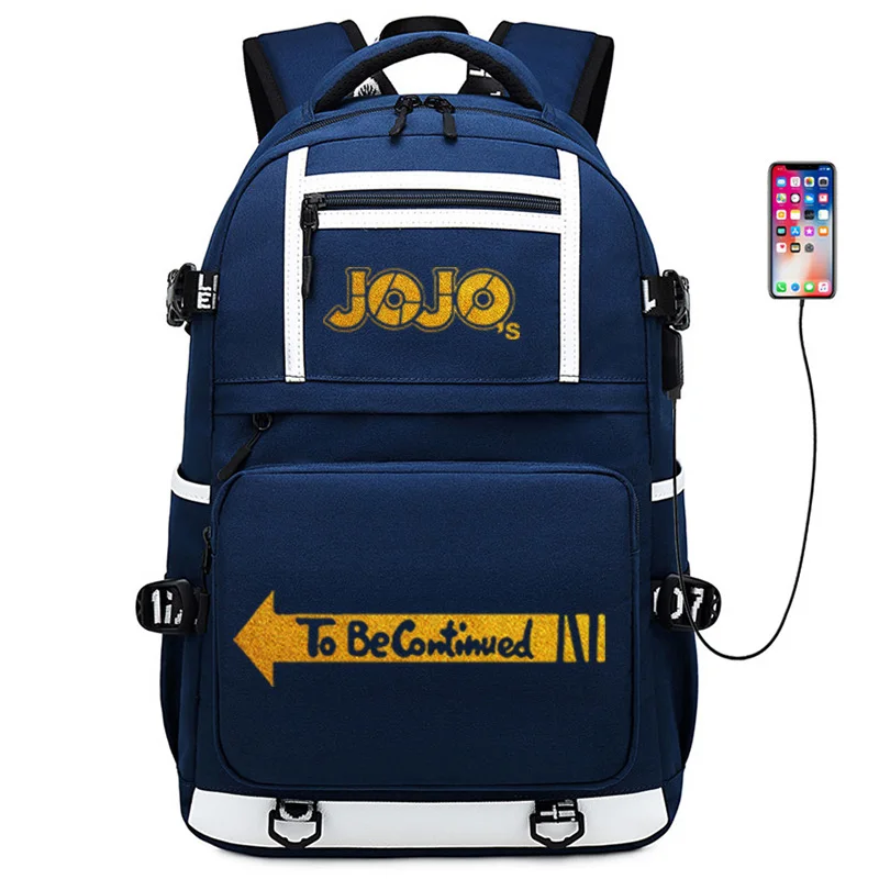 JoJo невероятное приключение с золотым принтом школьная сумка большой дорожный Рюкзак Школьные сумки Oxford для девочек-подростков с рисунком из аниме книжные сумки