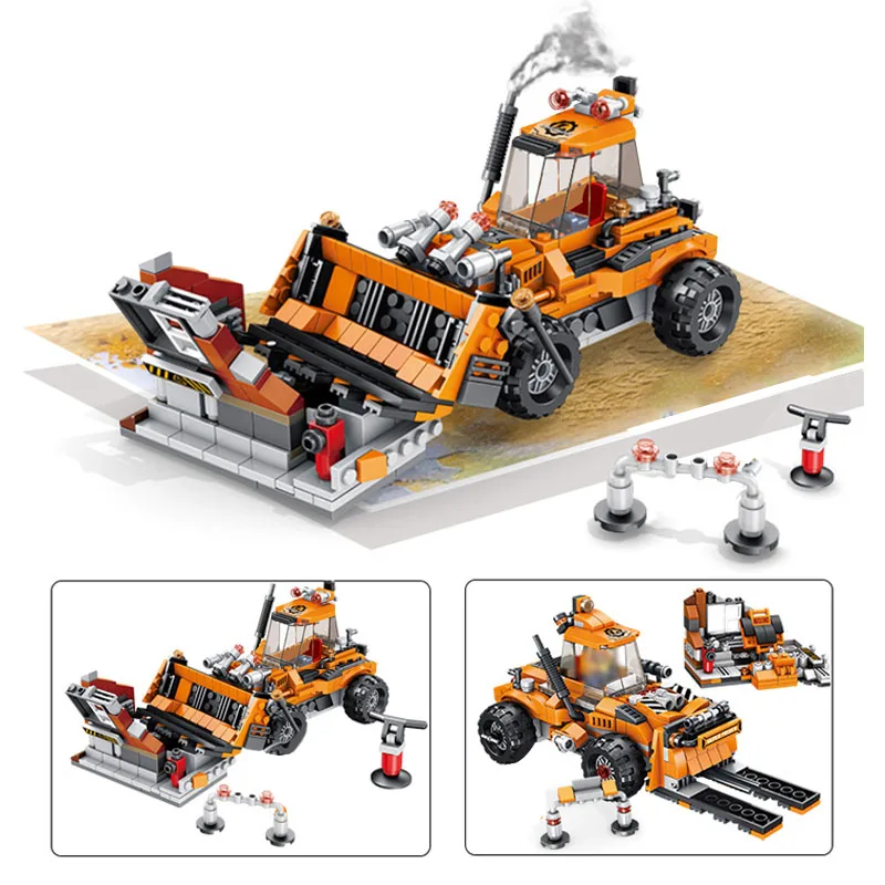 Строительная техника для города строительный блок рабочий экскаватор бульдозер