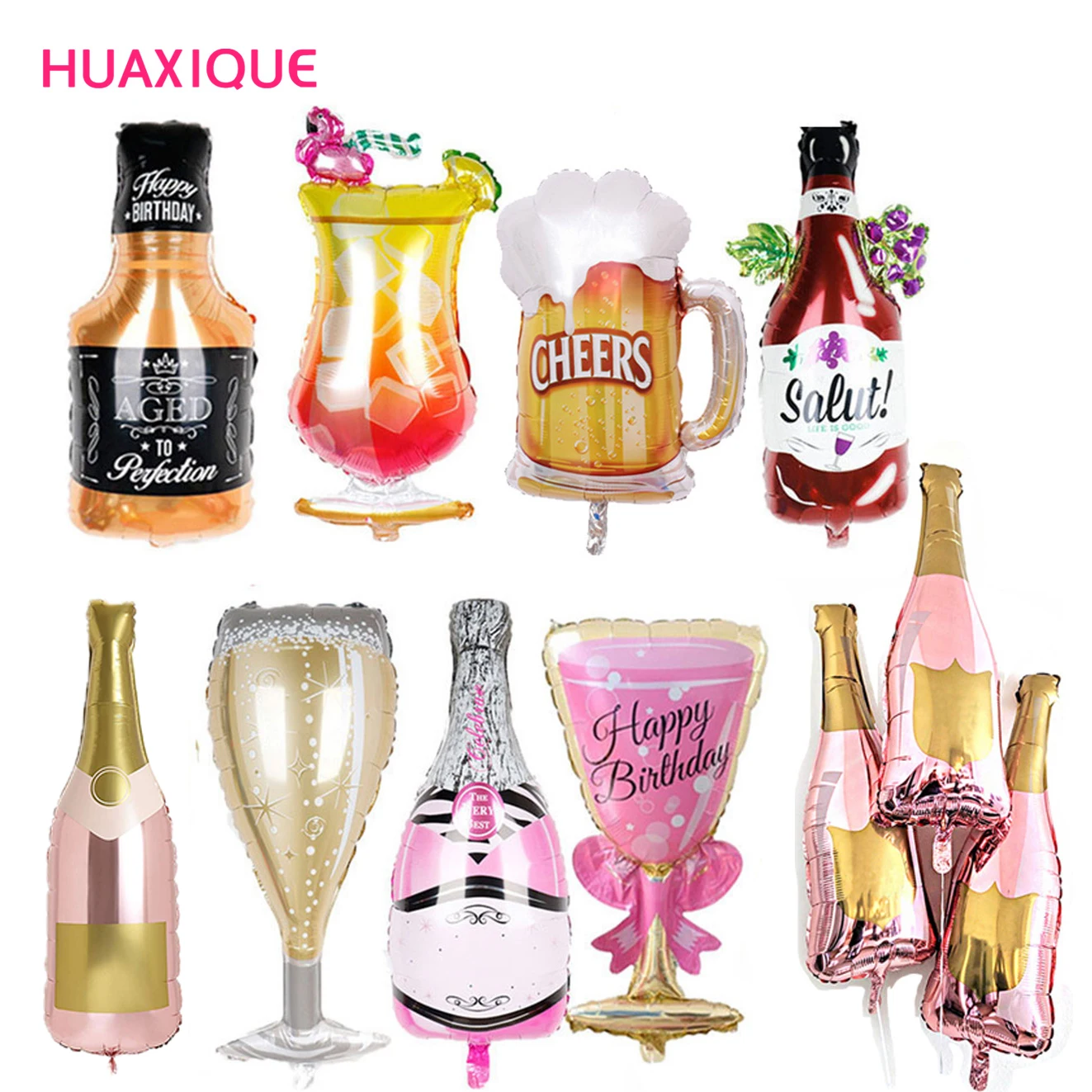 

Large Foil Balloons Whisky Beer Balloon Helium Ballons Wedding Birthday Party Decorations Adult Kids Globos Event Party Supplies