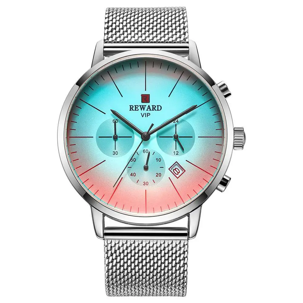 Мужские Многофункциональные Спортивные кварцевые наручные часы со стальным