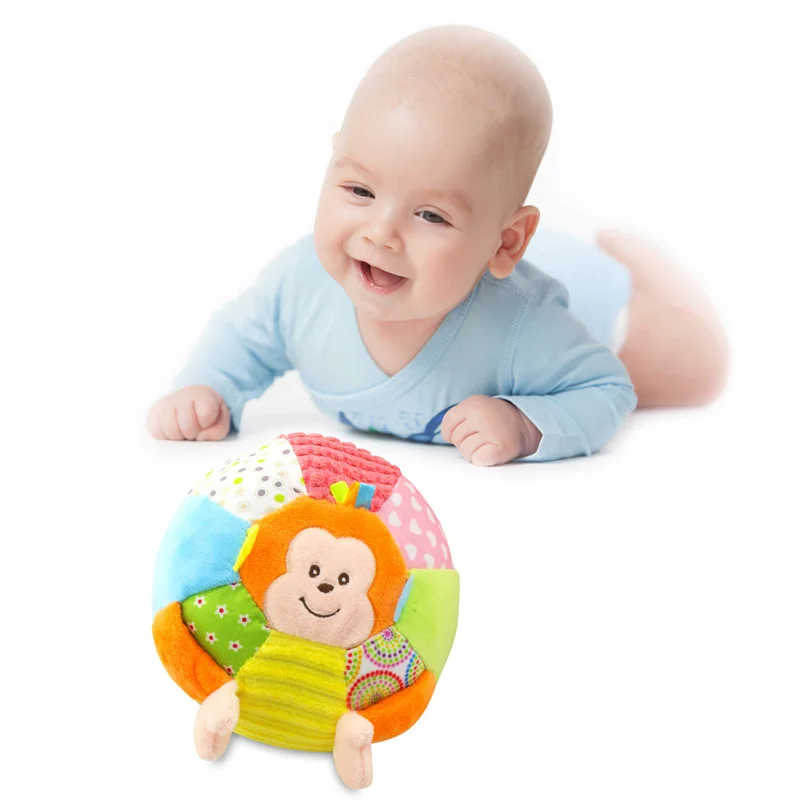 

Детская игрушка для малышей, детская игрушка, мяч в виде животного, мягкая плюшевая Мобильная игрушка со звуком, погремушка, детский мяч для ...