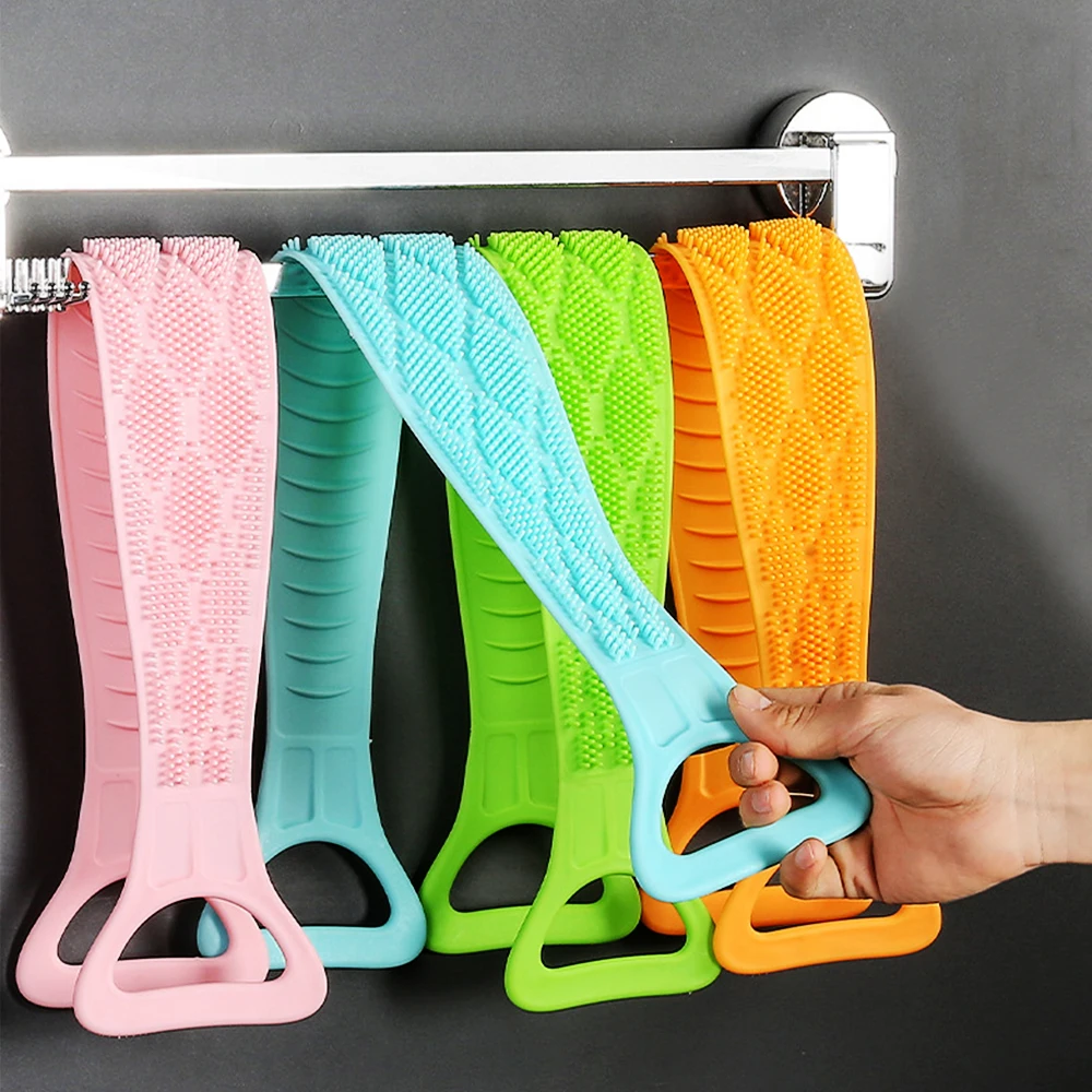 60 см/65 см Силиконовая щетка для душа тела банный пояс отшелушивающая спины мытья |