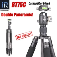 rt75c 10 layers carbon fiber professional tripod for digital dslr camera heavy stand support double panoramic ballhead monopod