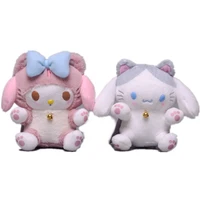 12cm kawaii anime sanrio series my melody cinnamorll cosplay cat plush toy soft doll pendant hanging drop toy boy girl gift