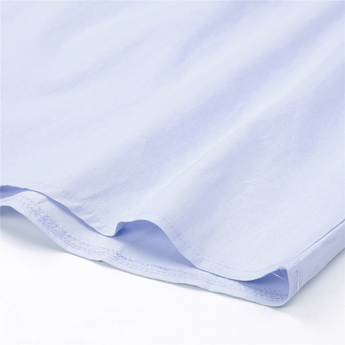 Рубашка мужская с V-образным вырезом Пляжная Блузка-багги из хлопка и льна