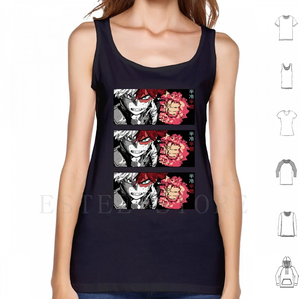 

Майка без рукавов, полутоп холодной/полугорячей расцветки, с рукавом в стиле аниме, размеры до локтя, без героев, боку, без героев, Академия