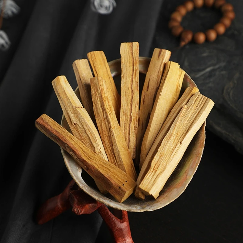 Natural Incense Sticks 30g Peruvian Sacred Wood Purifying Aroma Diffuser Wooden Smudging Stick Aromatherapy Burn