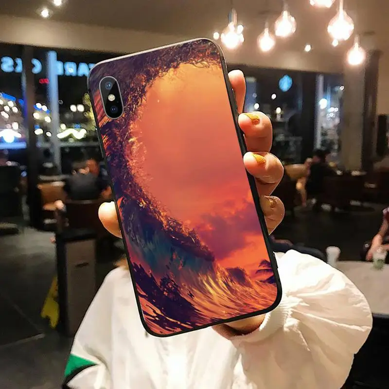 

Surfboard Sea Waves Surf aesthetics Phone Case for iPhone 11 12 pro XS MAX 8 7 6 6S Plus X 5S SE 2020 XR