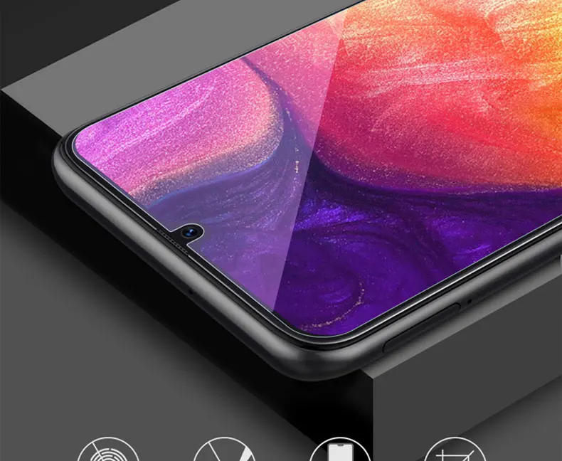 Закаленное Стекло для samsung Galaxy A10 A20 A30 A50 A70 M10 M20 M30 A6 A8 плюс A7 Экран из закаленного стекла с уровнем твердости 9H защитный Стекло