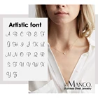 Ожерелье-чокер женское из нержавеющей стали, с гравировкой