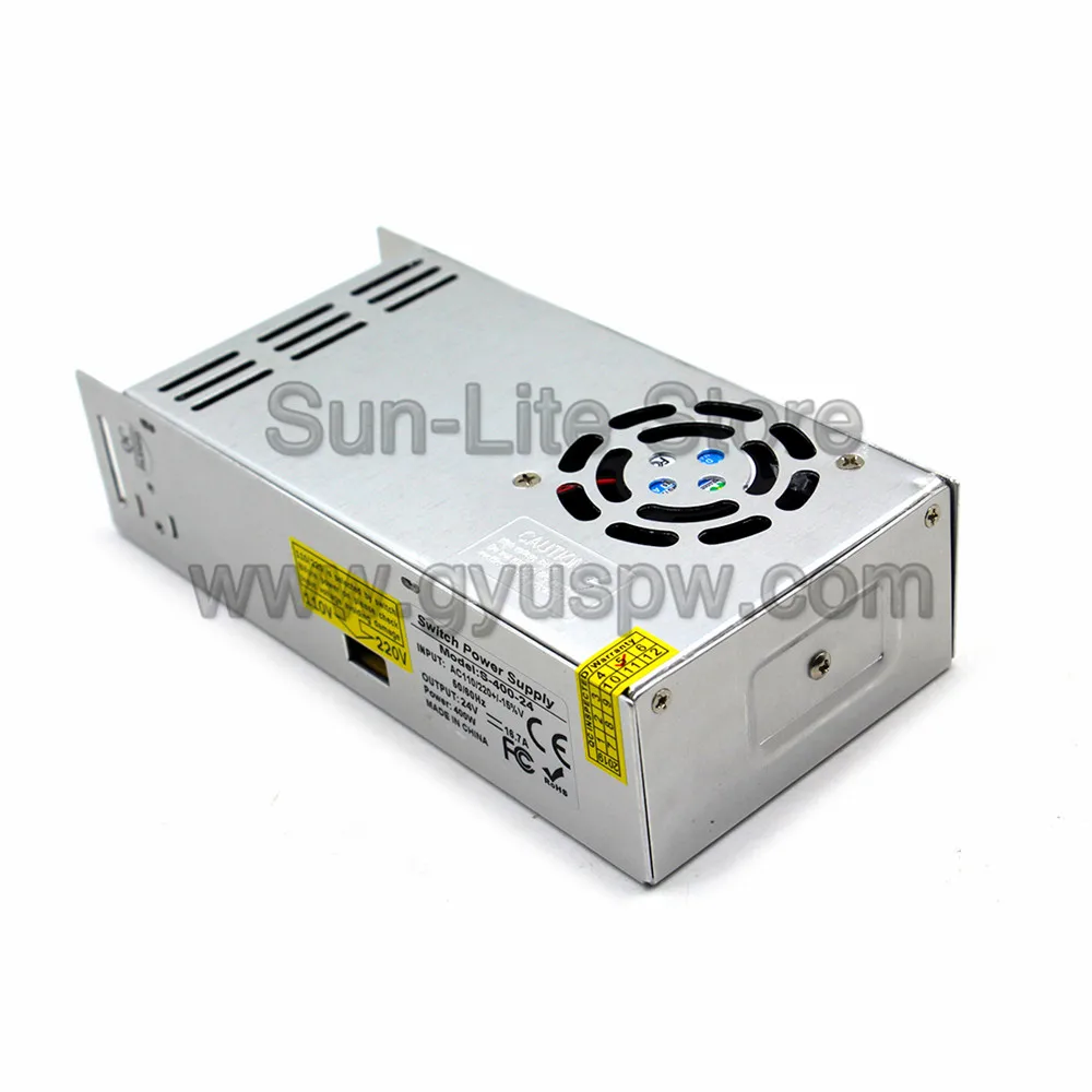 24V DC источник питания трансформатор драйвера 110v 220v AC к DC24V 16.7A 400W одиночный выход