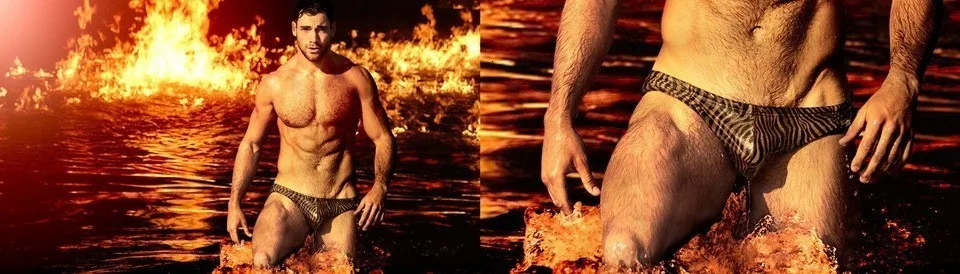 Мужской купальный костюм с животным принтом, Мужская одежда для плавания на шнурке, эластичные плавки для плавания, дышащая пляжная одежда, мужские облегающие сексуальные плавки