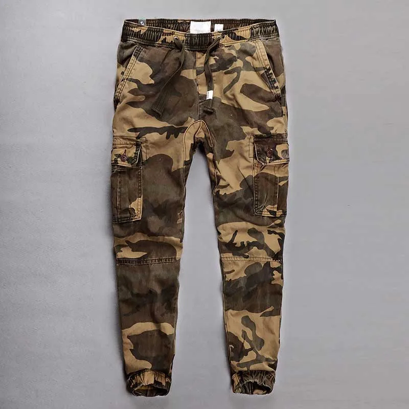 Yellow Camo Fashion Camo Joggers Cargo Pants Men Casual Cotton Loose Baggy Harem Pants Military Army Style Outdoor Trousers Man Clothes - Цвет: Yellow Camo