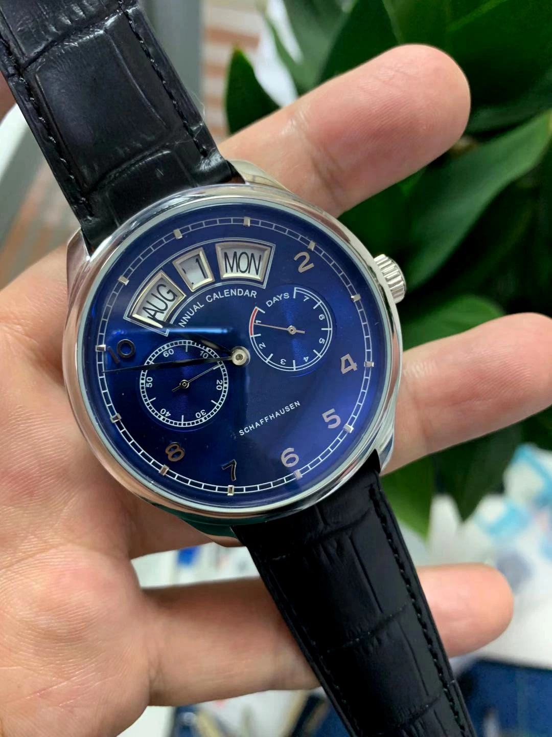 Классический Новый Для мужчин автоматические механические большой пилот штаны с