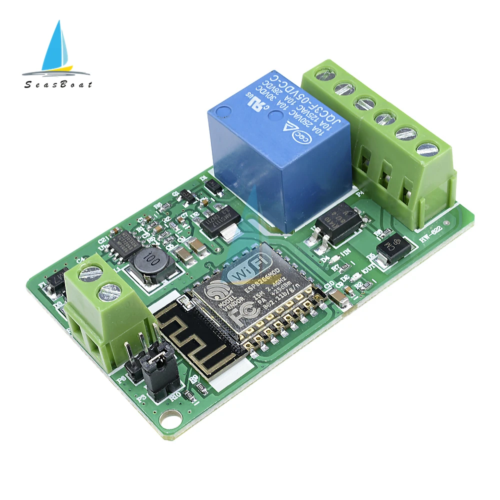 Релейный модуль Wi-Fi DC7-30V ESP8266, 220 В, 10 А, беспроводная плата Wi-Fi, умный дом, дистанционное управление, автоматическая защита