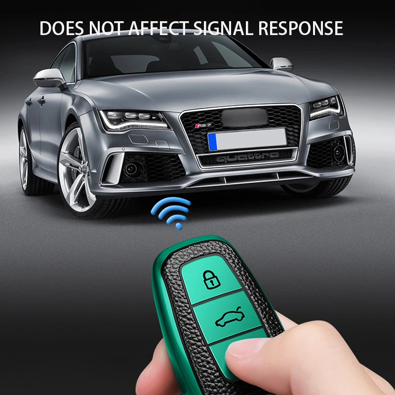 Кожаный ТПУ чехол для Audi A3 A4 B9 A6 C8 A7 S7 4K A8 D5 S8 Q7 Q8 SQ8 E-tron 2018 2019 2020 аксессуары - купить