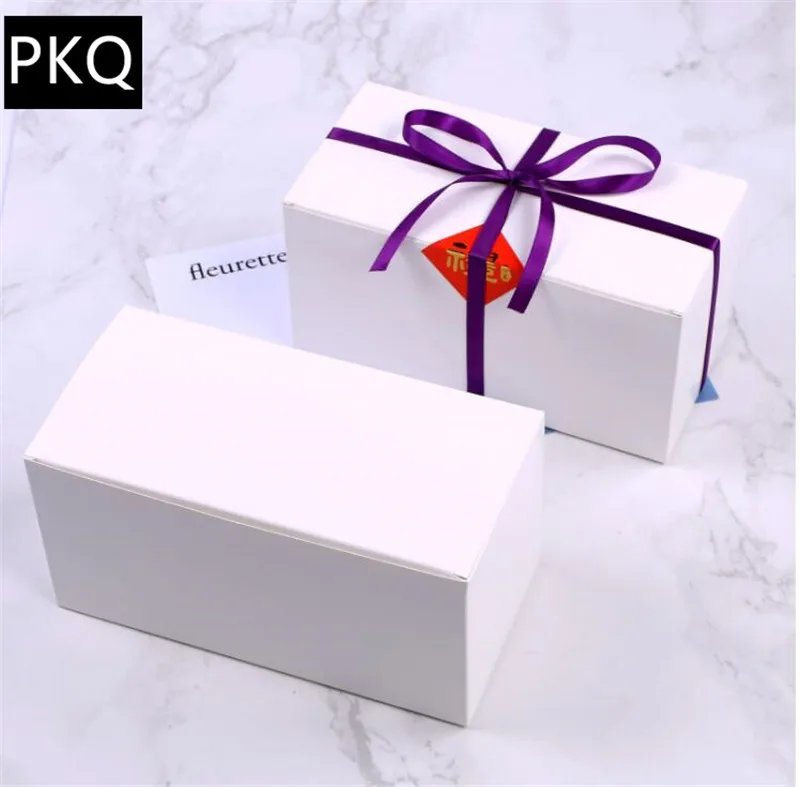 10 шт. 23*11 5*11 5 см большая белая картонная коробка подарка упаковывая с откидной