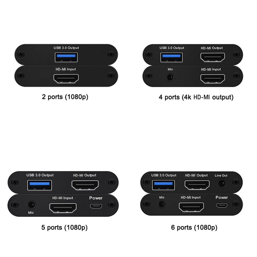 KuWFi HD MI для USB2.0 Карта видеозахвата 4K60Hz видео Запись коробка потоковая трансляция