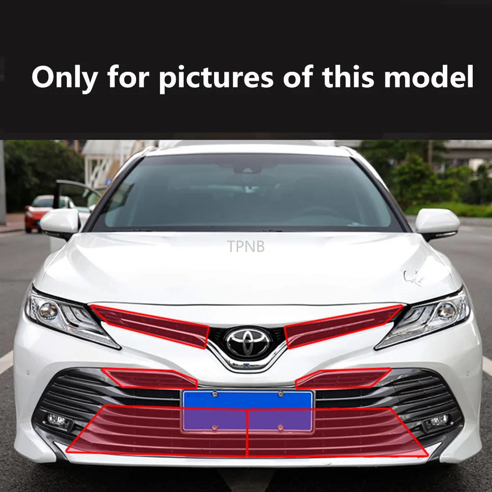 Аксессуары для Toyota Camry 2018 8th XV70 перед насекомыми нержавеющая сталь + пластик |