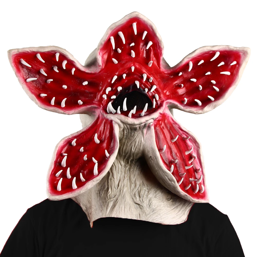 Stranger Things Demogorgon Mask Halloween Movie Cosplay Horror Monster Latex Masks Fancy Dress Props