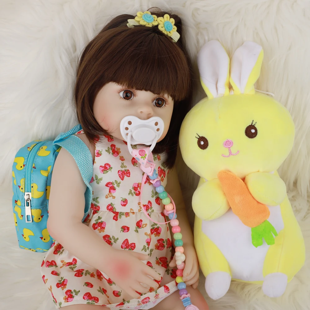 Кукла новорожденная силиконовая 18 дюймов 48 см|Игровые фигурки и трансформеры| |