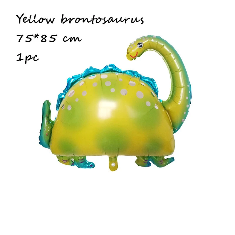 Brontosaurus 1 шт гуляющий динозавр фольга гелиевые шары мальчики дети ребенок душ лес джунгли животные тематическая вечеринка на день рождения украшения принадлежности - Цвет: Brontosaurus