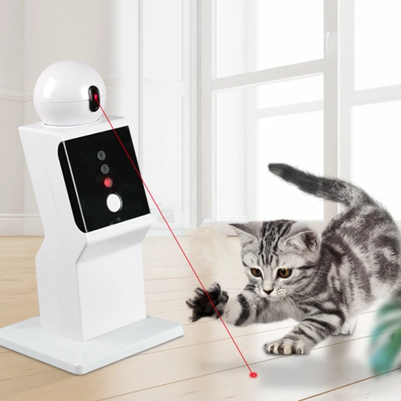 

Cat Toy Automatic Rotating Pointer For Cats USB Charging Operated Pet Training Exercise Chaser Tool