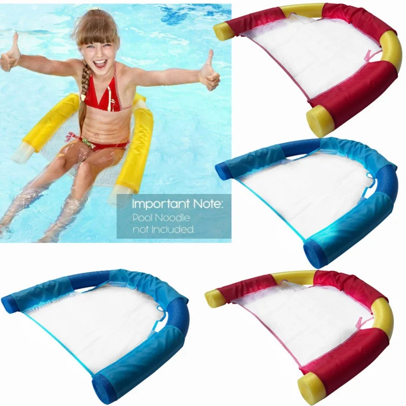 

Swimming Pool Ring Chair Flodable Hammock Party Lounge Pool Accessories Floating For Summer Water Sport Kids Bed Seat