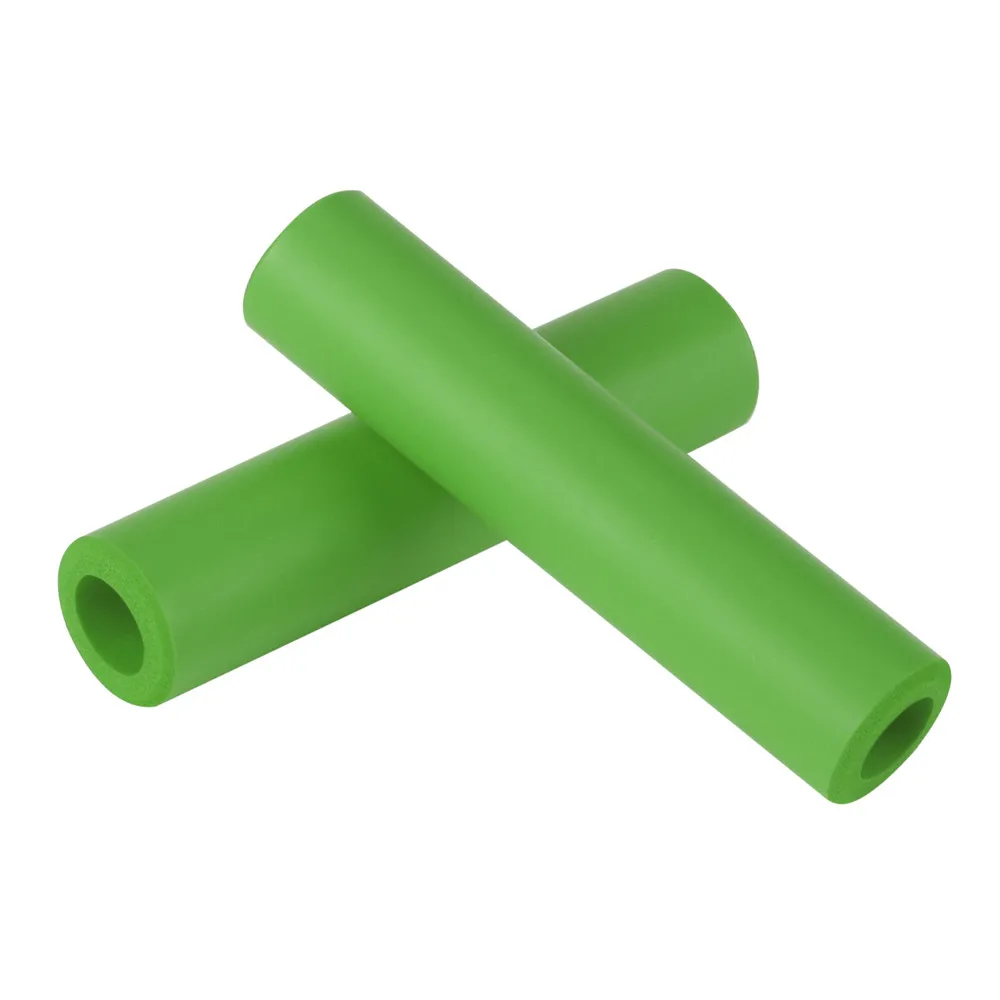 Green 1 пара чехол для велосипедного руля BMX мотобайк горный велосипед резиновые Углеродные ручки велосипеды бар фиксированная передача, для велосипеда запчасти 0906 - Цвет: Green