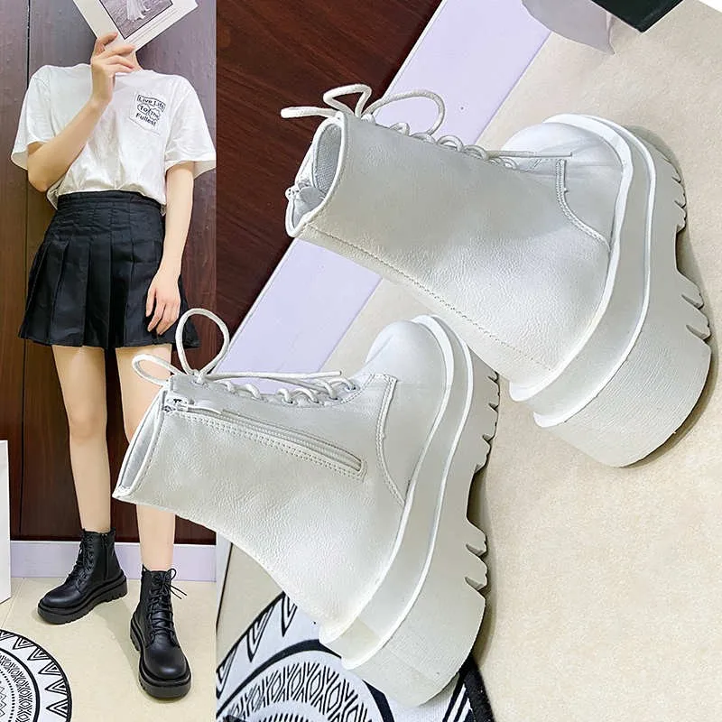 

2021 Spring And Autumn Fashion Women's Motorcycle Boots Design Women's Short Boots Thick Heel Boots With Side Zipper