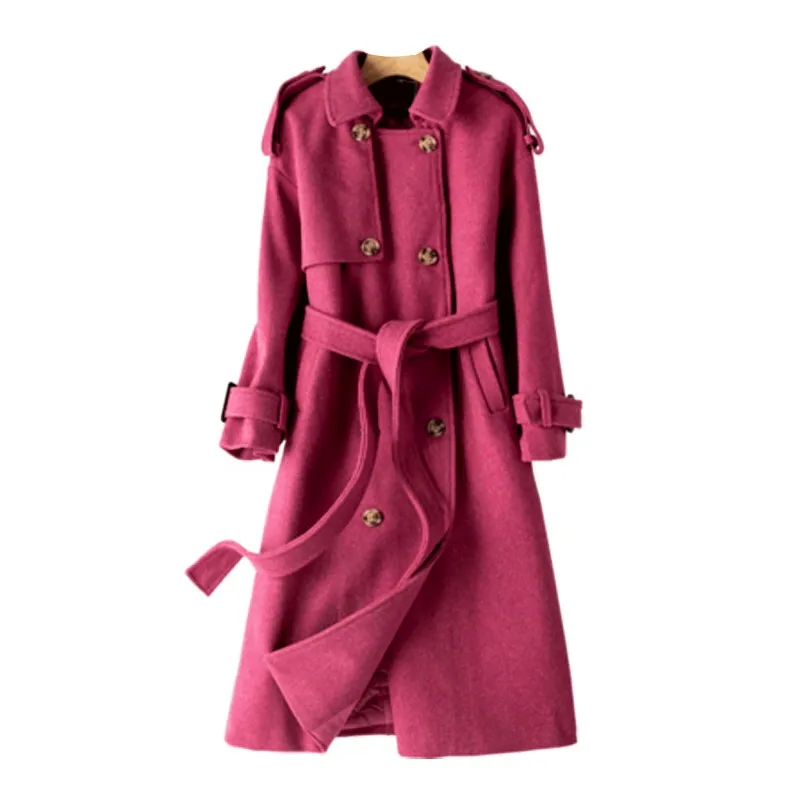 

High Quality Women Coats And Jackets Winter Double Breasted Overcoat Office Lady Casaco Feminino Chaqueta Mujer Woman Coat