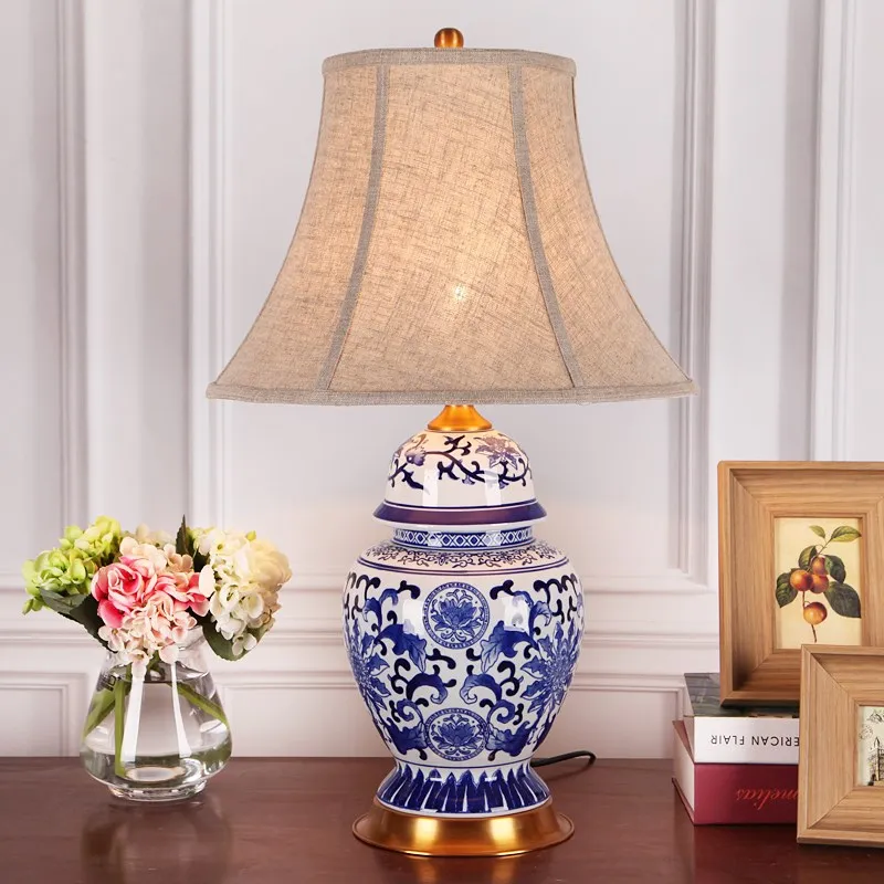 Китай Античная Гостиная Винтаж настольная лампа фарфор Керамика Свадебная ваза