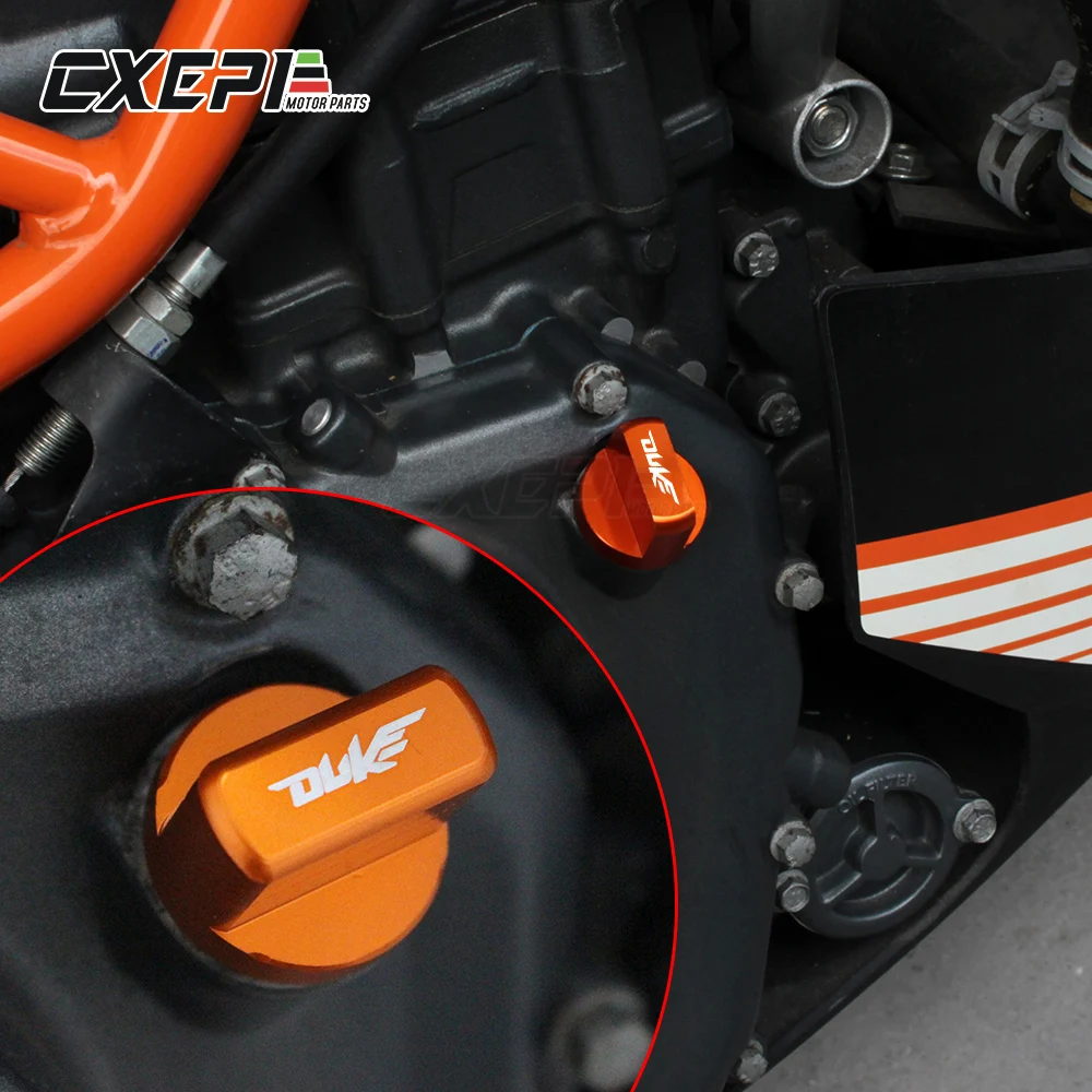 Оранжевый алюминиевый двигатель для мотоцикла с ЧПУ KTM DUKE 390 2013 2019 125/200 Duke 250 2017 2018