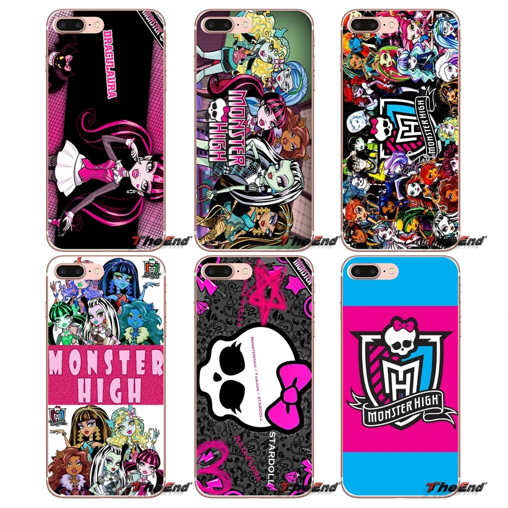 Прозрачный мягкий чехол Чехлы монстров для девочек старшей школы Apple IPhone X 4 4S 5 5S SE
