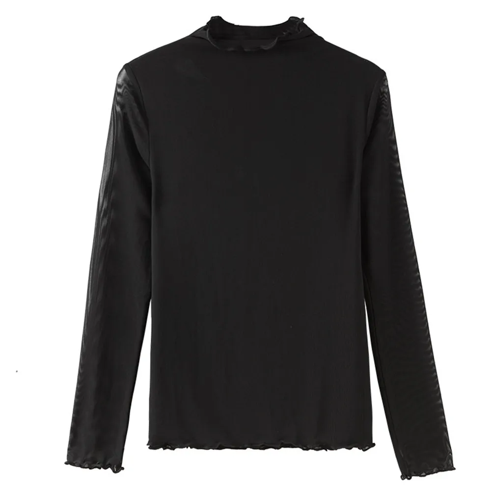 

Chiffon Blouse New Women Tops Long Sleeve Stand Neck Work Wear Shirts Elegant Lady Casual Blouses women's blusas Plus size