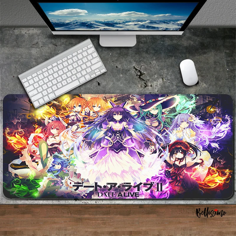 

Date A Live Mouse Pad Gamer Girl Accessories Kawaii Mouse Pad Large Mousepad Anime Mesa Gaming Mat Rug Game Mats for Pc Csgo