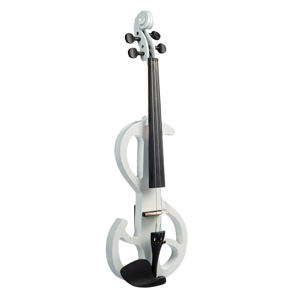 

Professional 4/4 Electric Violin Fiddle with Accessories for Violinist (White)