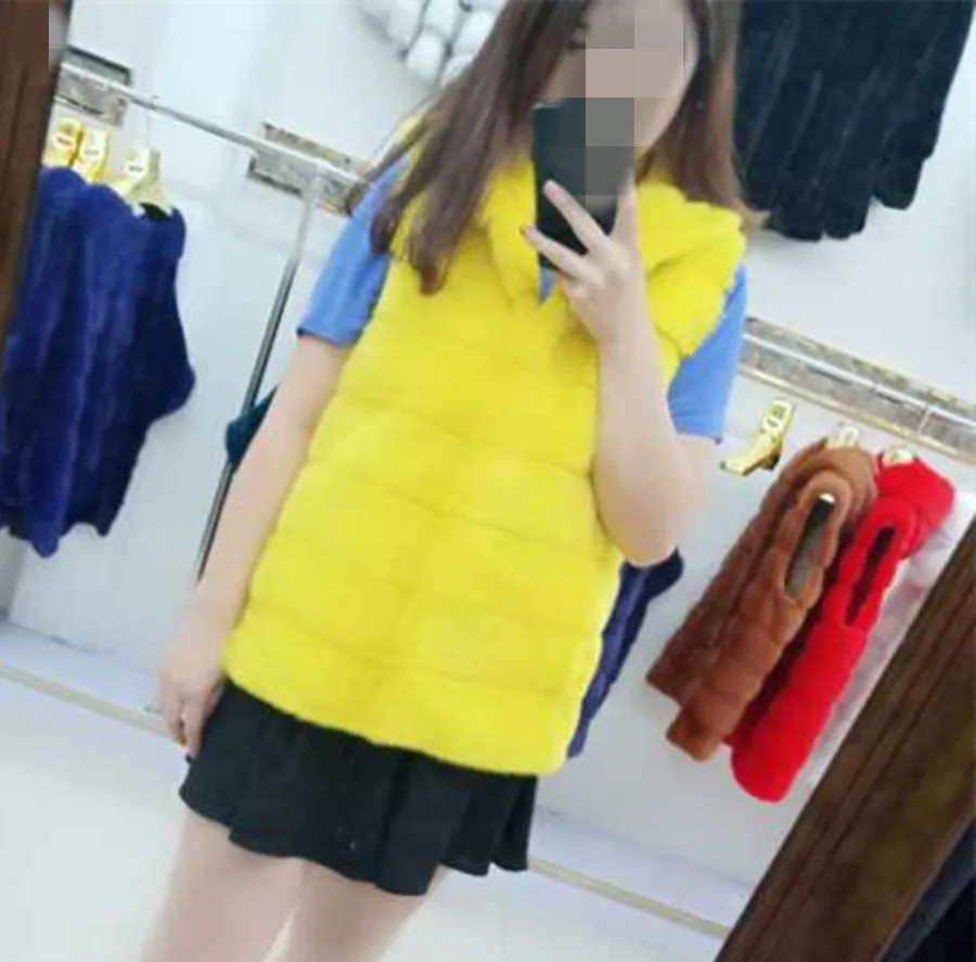 Новый Зимний женский жилет из натурального меха норки пальто с капюшоном|Шубы и