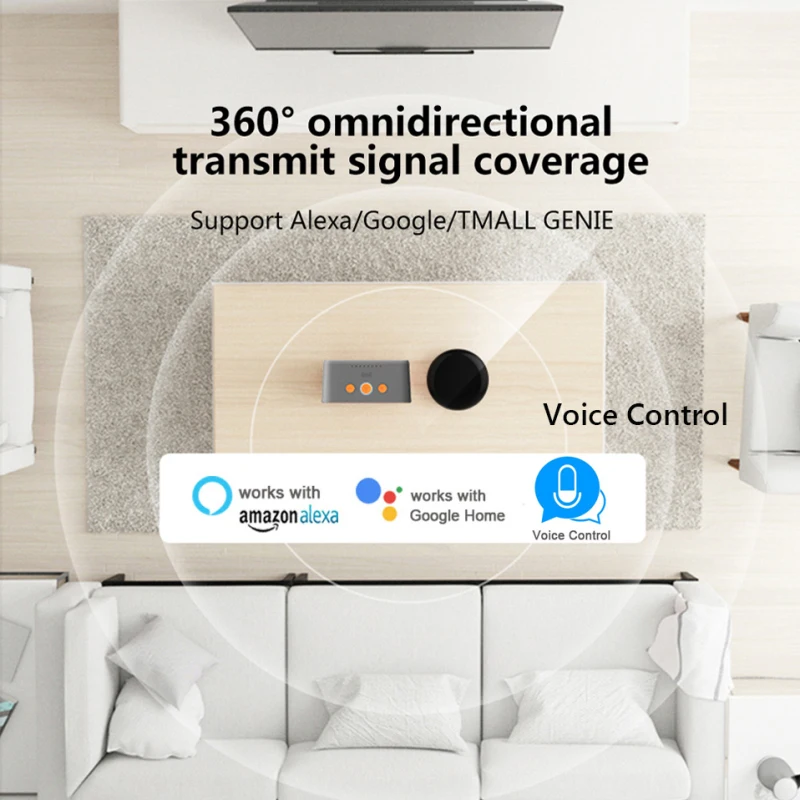 

Tuya smart WIFI IR Remote Control Smart Home Wireless Remote Controller Tuya Smart App Works with Alexa Google Home for TV DVD