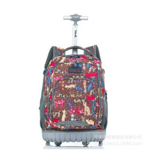 18 inch 18 дюймов, школьный рюкзак на колесиках, сумки для подростков, дорожная сумка на колесиках, Детский рюкзак на колесиках, сумки для школы, сумка на колесиках - Цвет: 18 inch