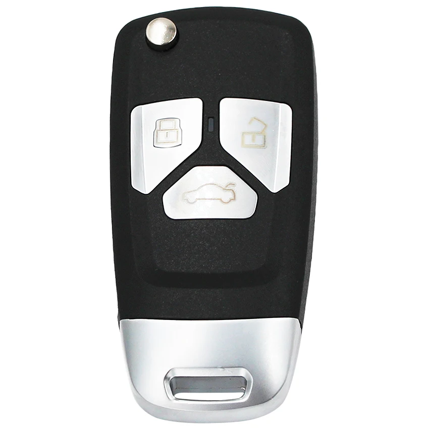 Upgraded Flip Remote key fob 433MHz ID48 chip for Audi A3 S3 cabriolet RS3 TT TTS TTRS P/N: 8P0 837 220 D HU66 uncut blade | Автомобили и