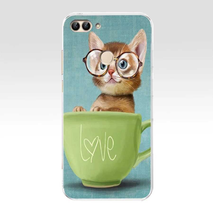 Huawei P Smart чехол из мягкого термопластичного полиуретана силиконовая прозрачная